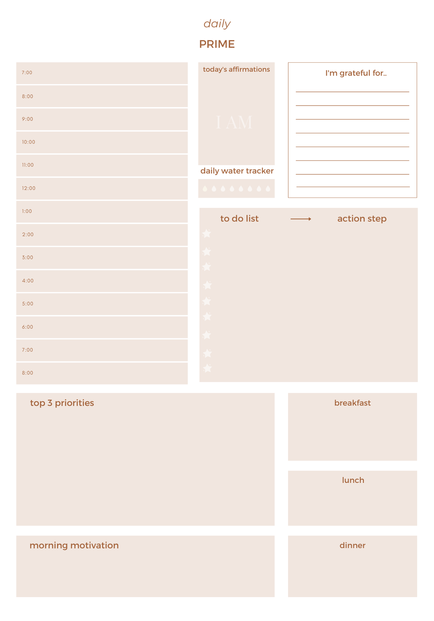 The Wellness Primer: 360 Life Planner [PDF] I Journal I Daily Self Care I Fitness I Intuitive Eating I Mindfulness - FREE delivery